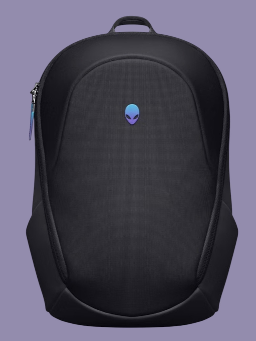 Alienware Unisex black Gaming Backpack with Blue-Purple Alien Logo